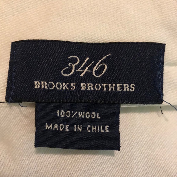 Vtg BROOKS BROTHERS 346 Trousers Size 36”W 28”L Tan Pleat 100% Wool Career $195 - Picture 7 of 16